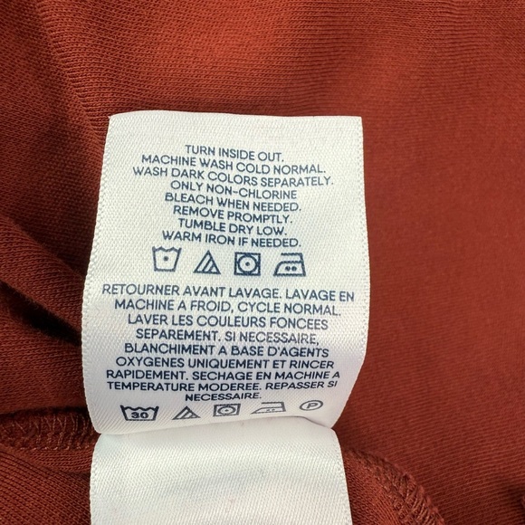 Lands' End Terracotta Long Sleeved Polo Shirt Size XL - Picture 5 of 6